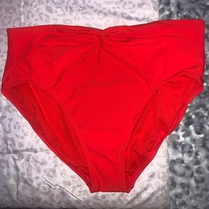 Red swimsuit bottoms